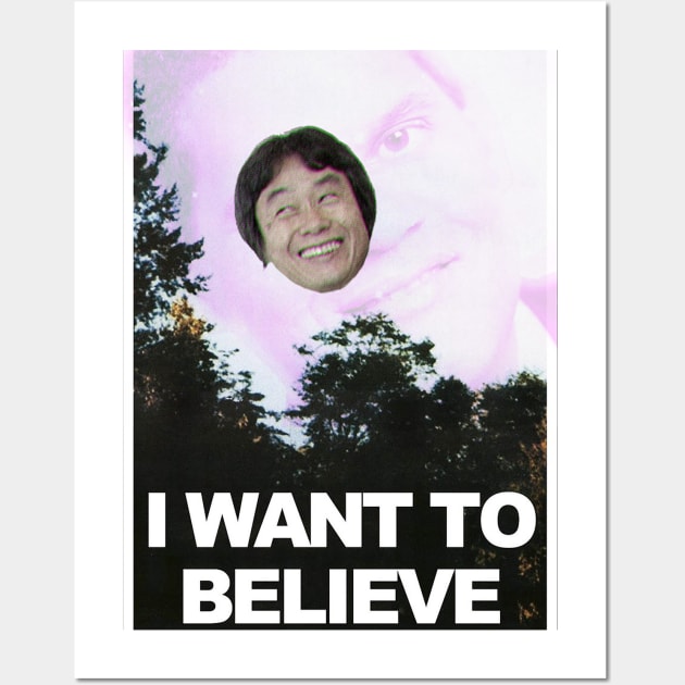 I want to believe Miyamoto Wall Art by Jijarugen